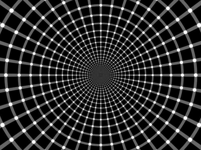 Optical Illusion Tunnel — Black