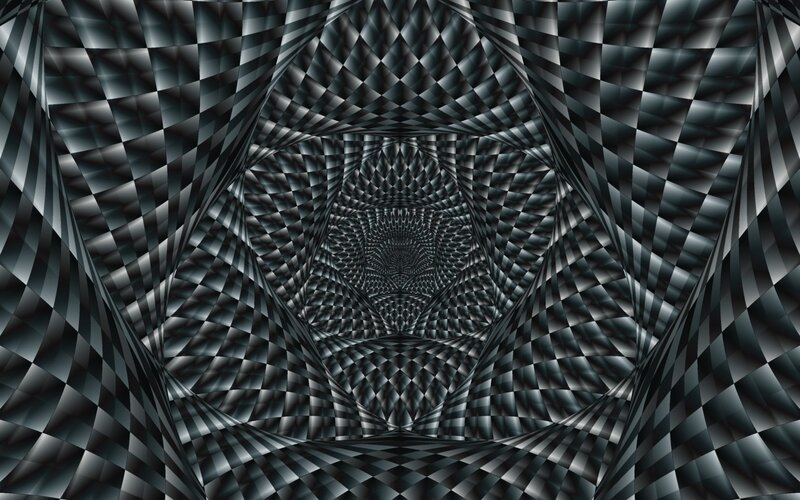 Optical illusion tunnel