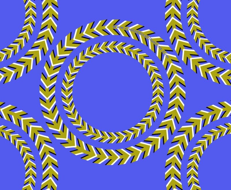 Optical illusion with arrows
