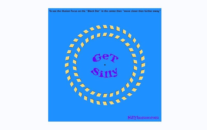 optical illusion with text