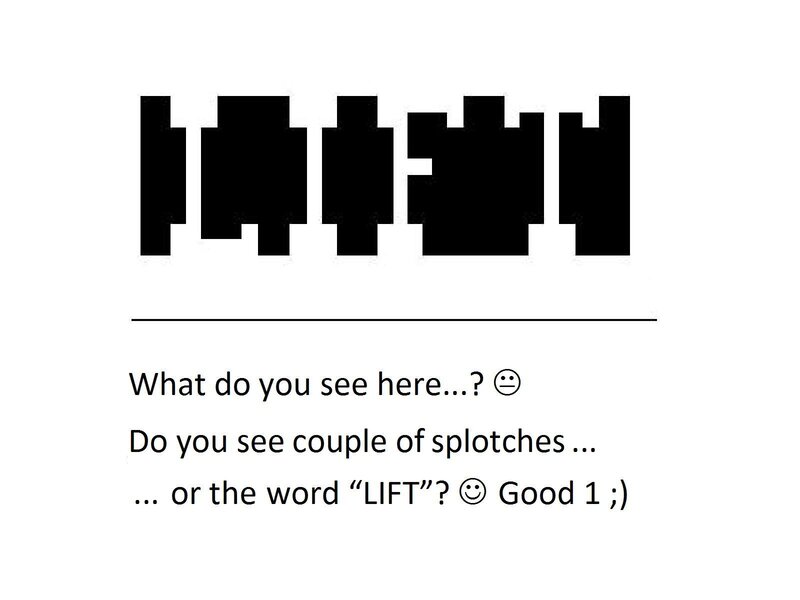 Optical illusion with text prompt
