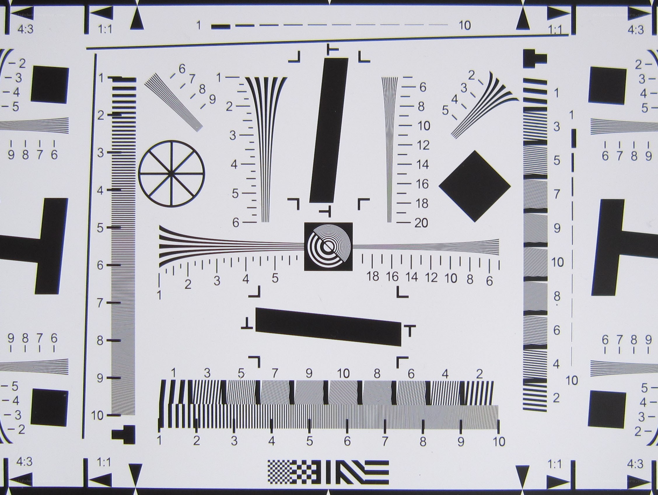 optical test chart