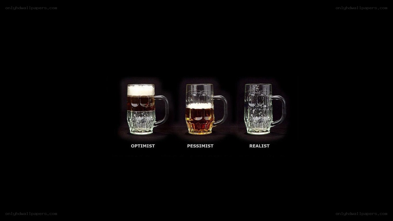 Optimist Pessimist Realist Mugs