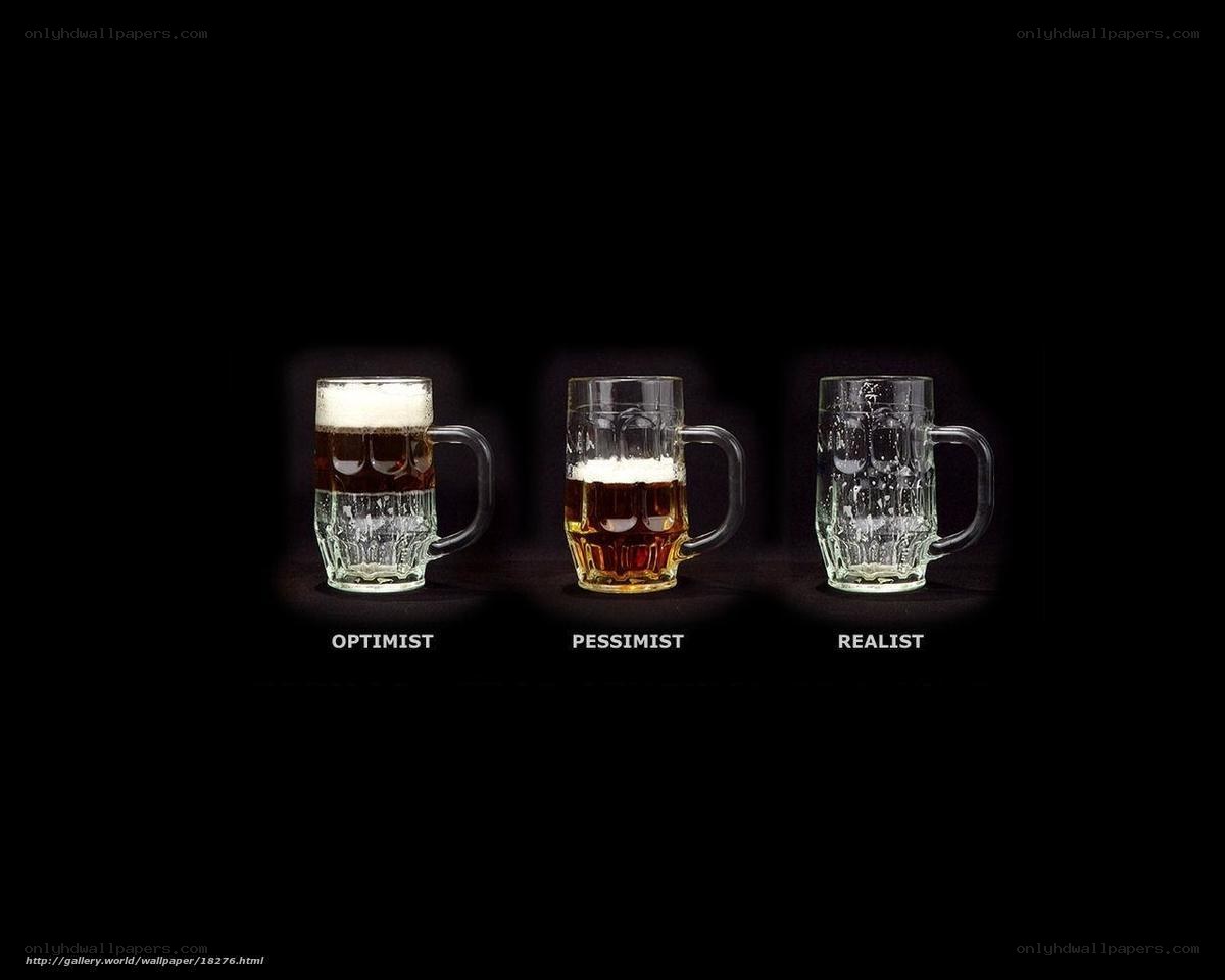Optimist Pessimist Realist Mugs
