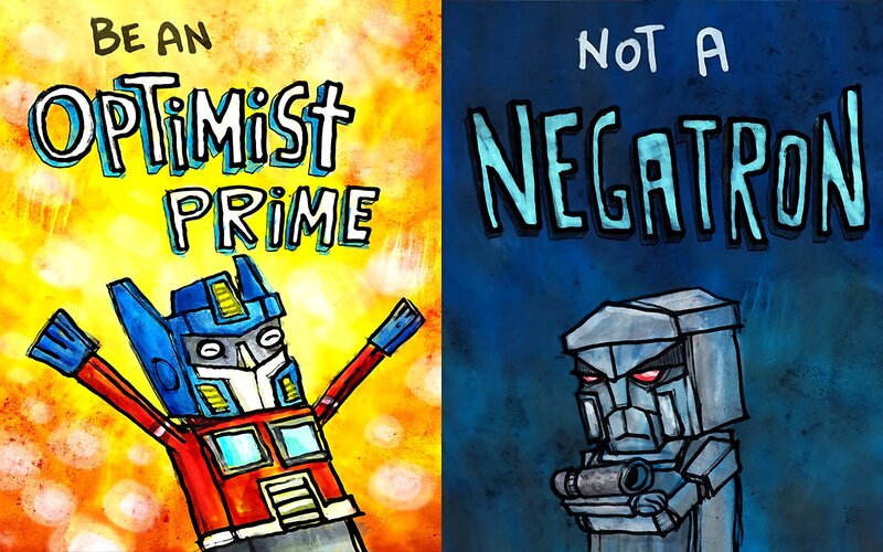 Optimist Prime vs Negatron