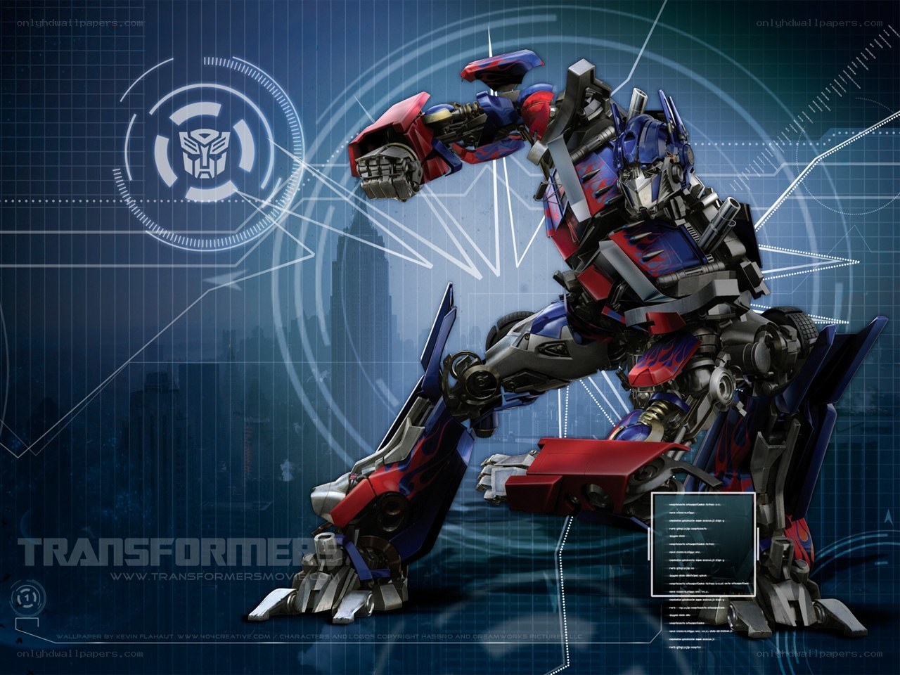 Optimus Prime action pose
