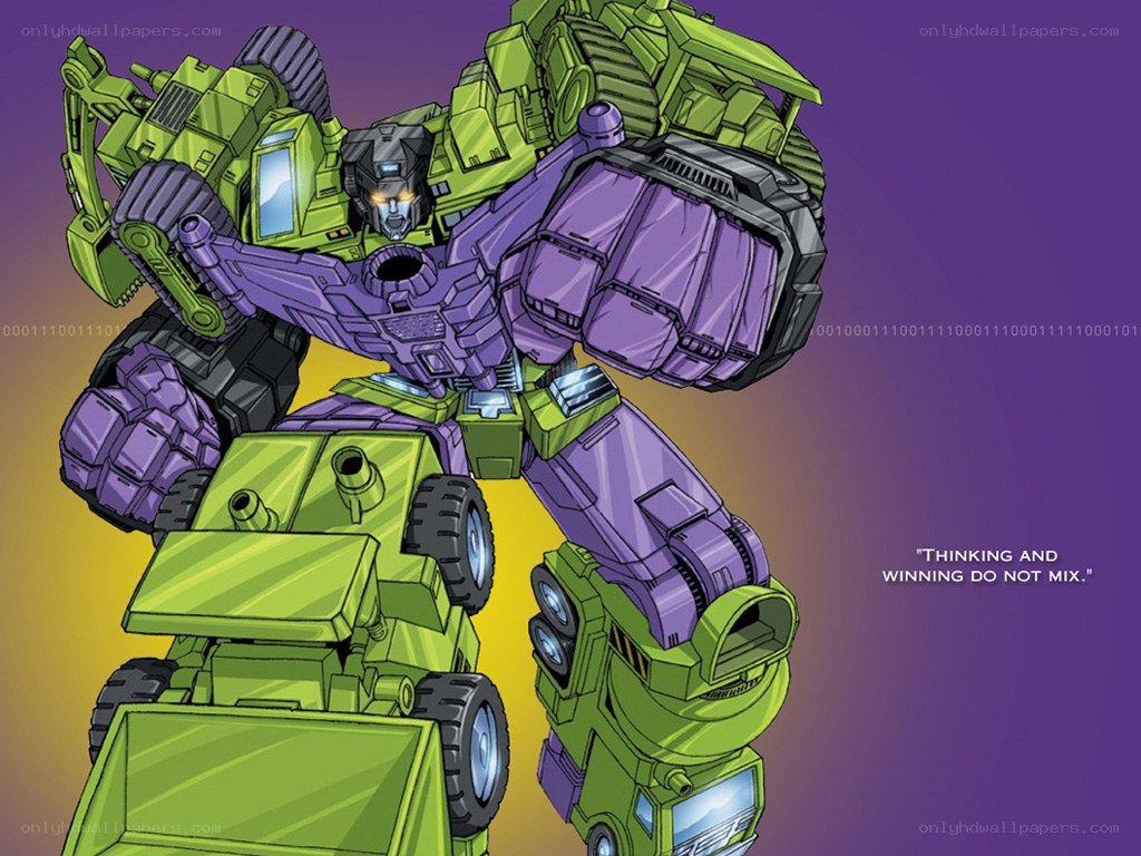 Optimus Prime and Megatron battle