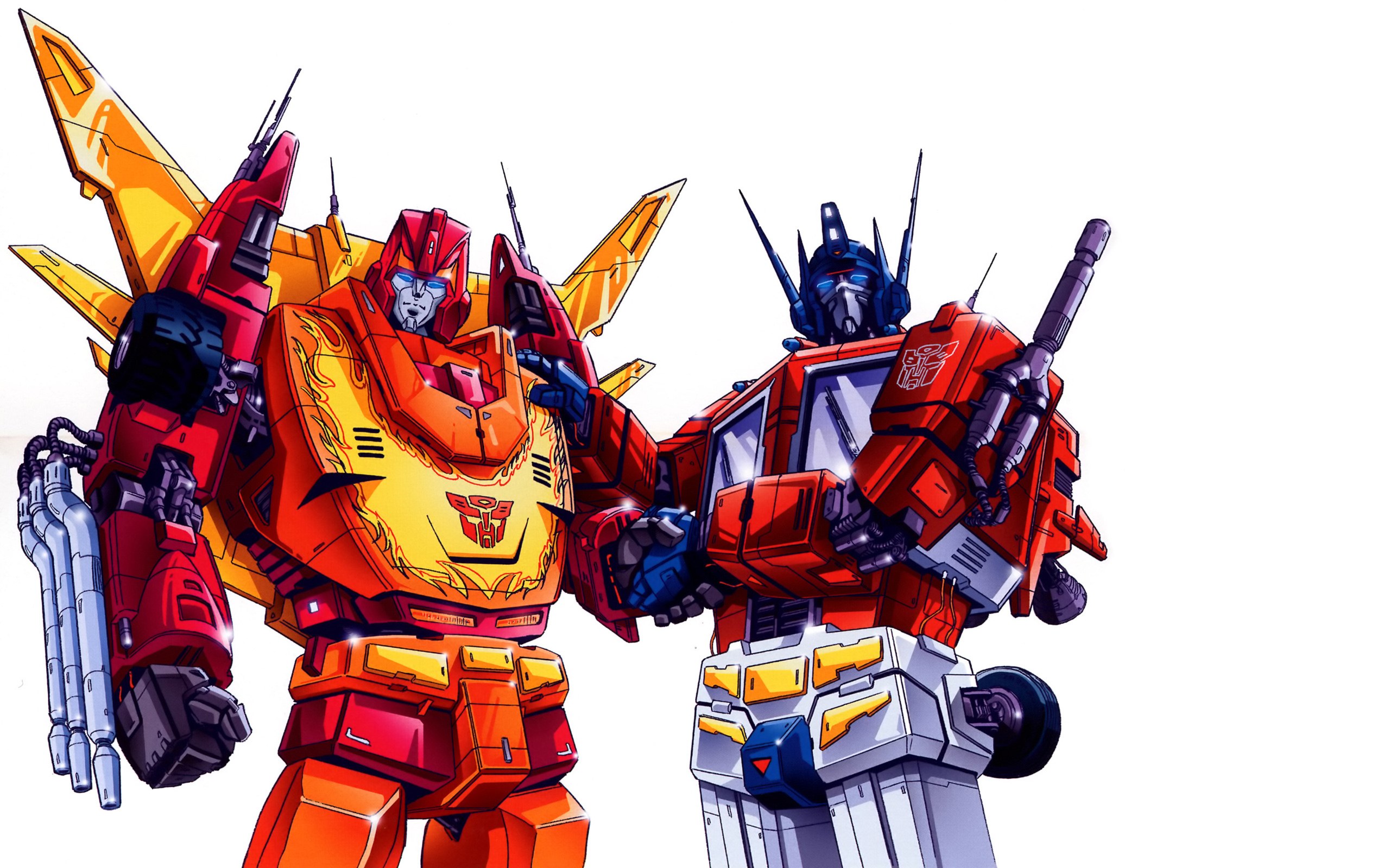 Optimus Prime and Sunstreaker