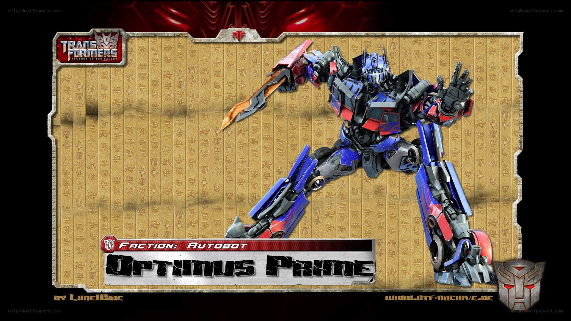 Optimus Prime character art