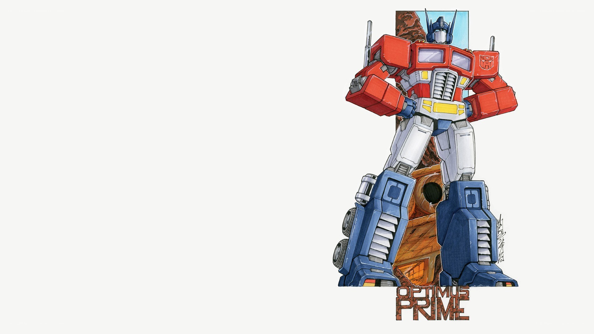 Optimus Prime character art