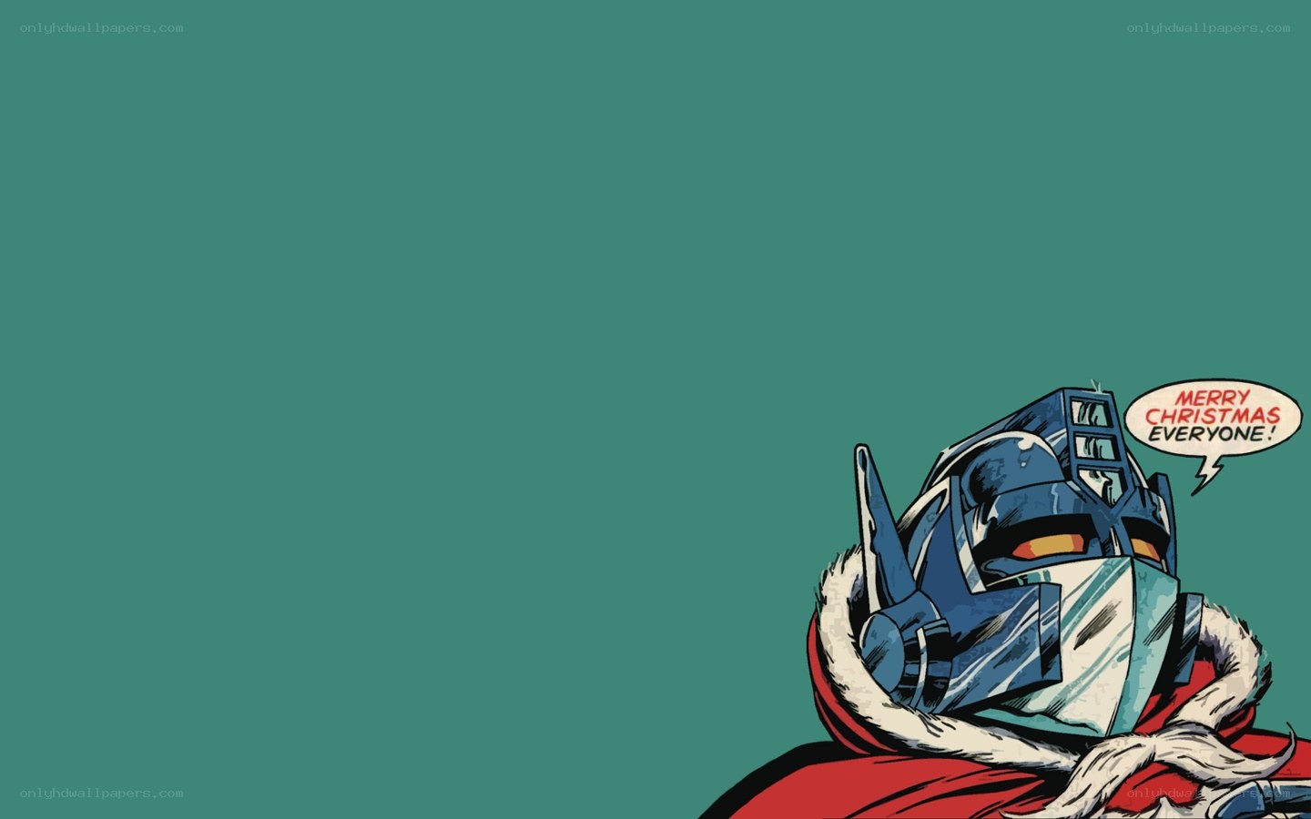 Optimus Prime Christmas greeting