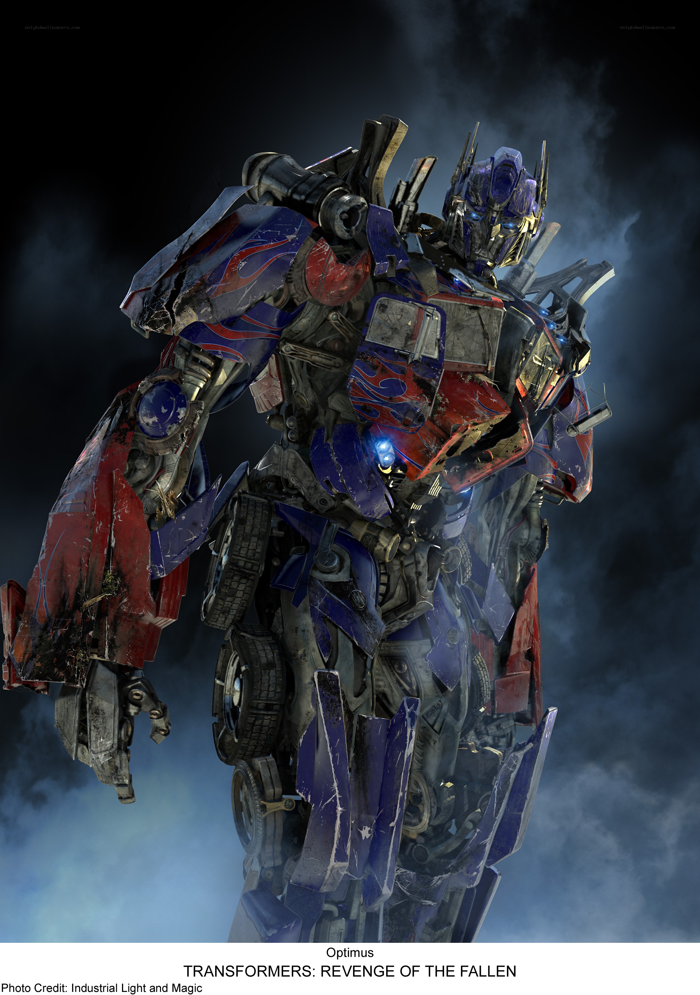 Optimus Prime damaged