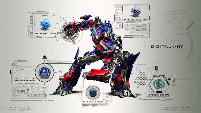 Optimus Prime digital art