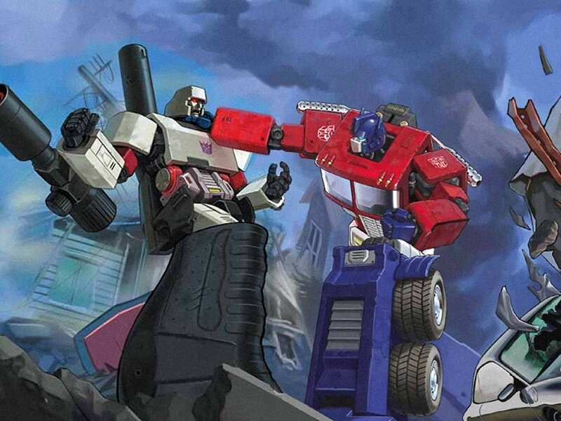 Optimus Prime Fighting Megatron