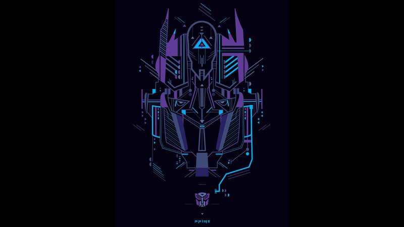 Optimus Prime geometric art