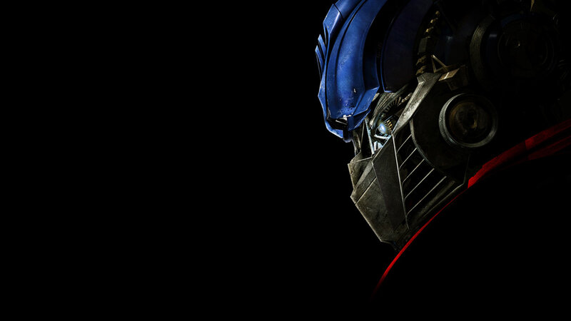 Optimus Prime Head — Black, Dramatic
