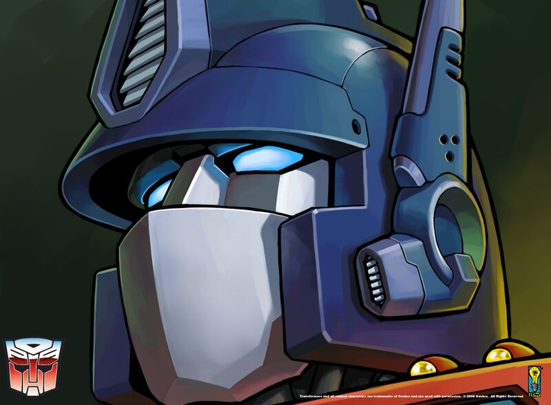 Optimus Prime head close-up