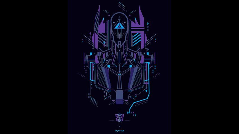 Optimus Prime Head — Purple