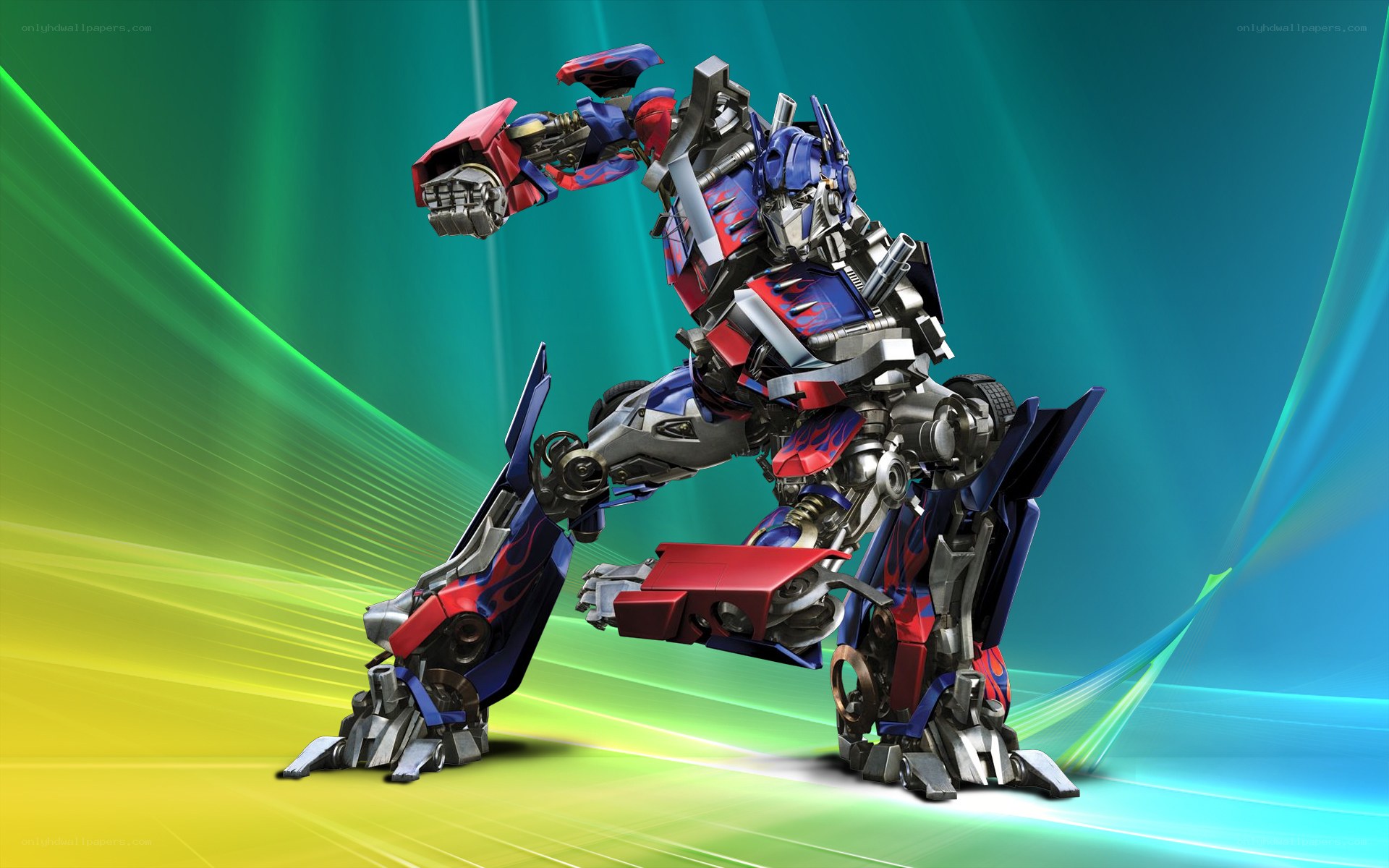 Optimus Prime in action