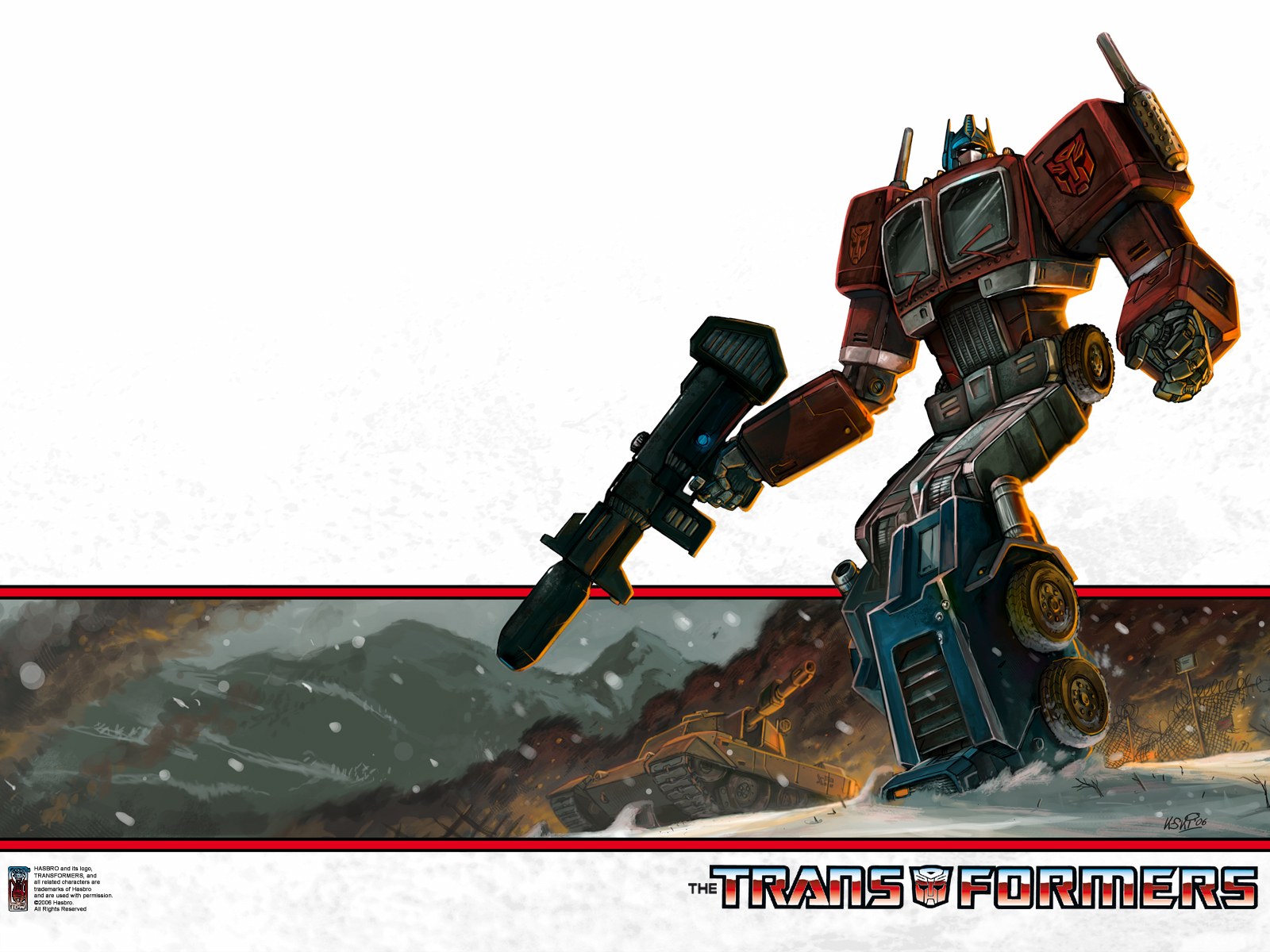 Optimus Prime in action