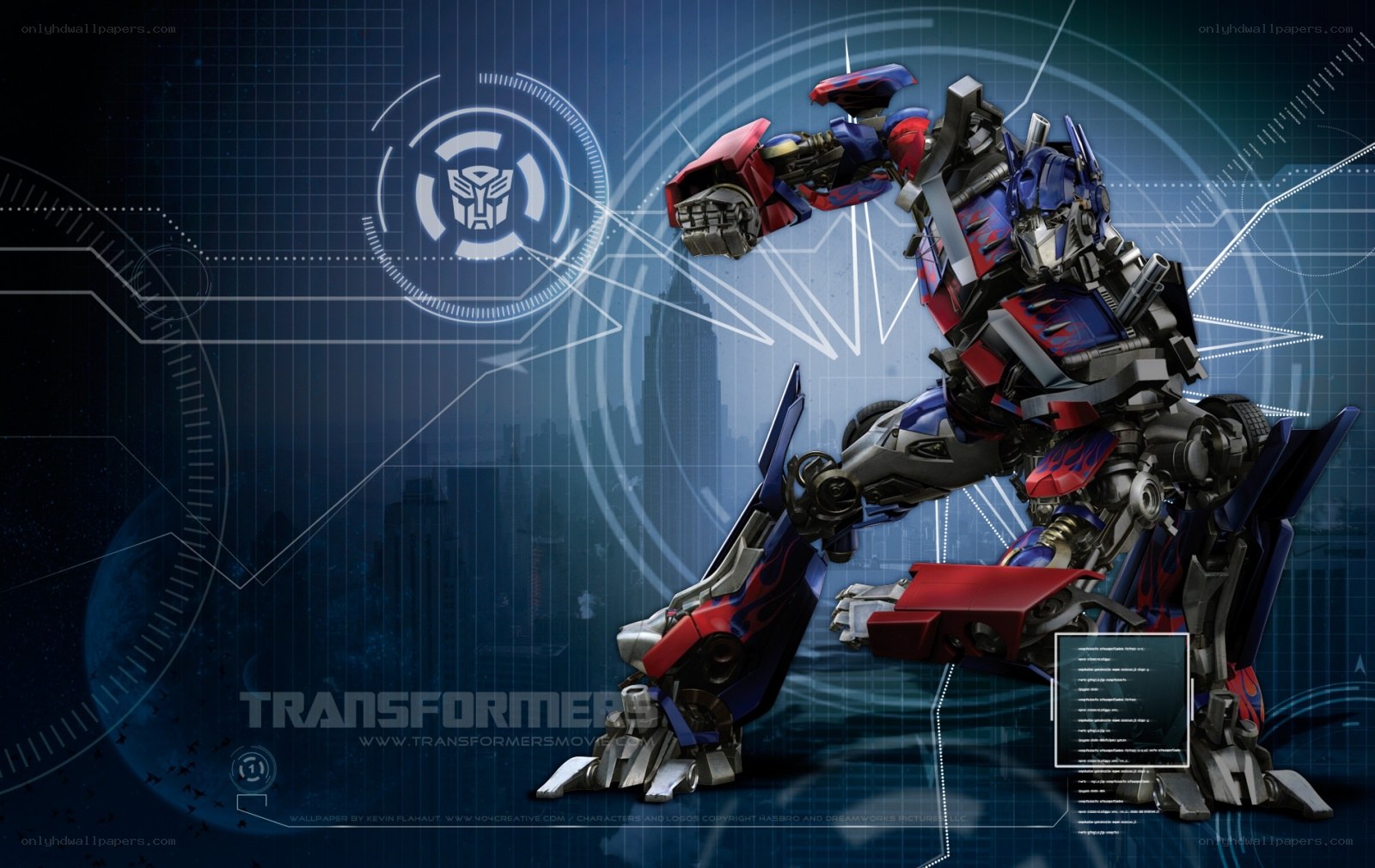 Optimus Prime in action