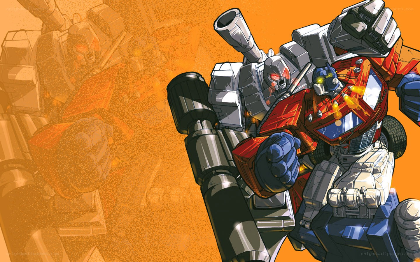 Optimus Prime in battle