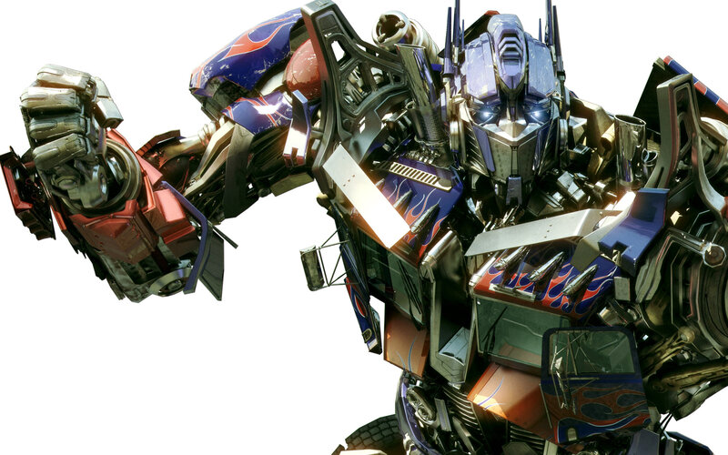 Optimus Prime in battle pose