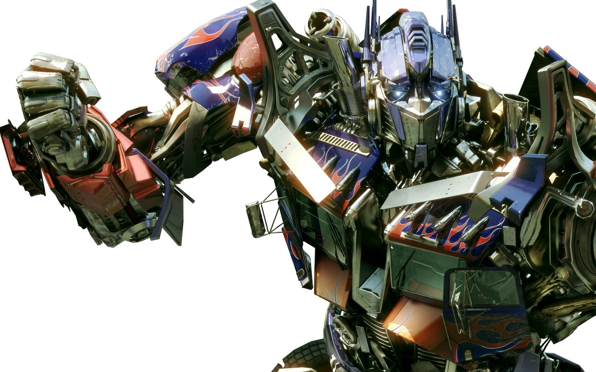 Optimus Prime in battle pose