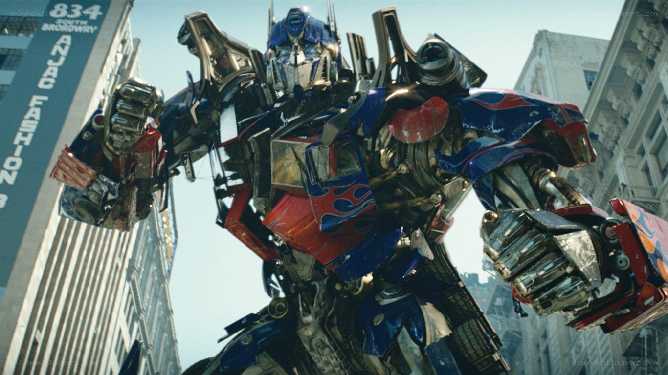 Optimus Prime in city