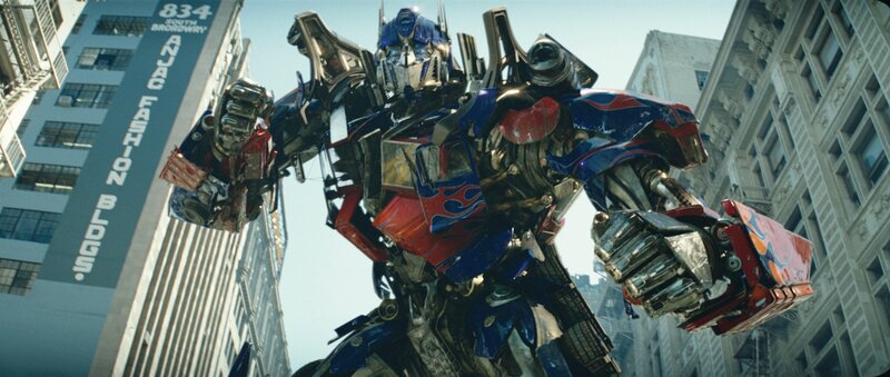 Optimus Prime in city
