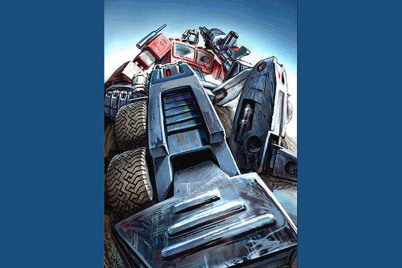 Optimus Prime in robot form