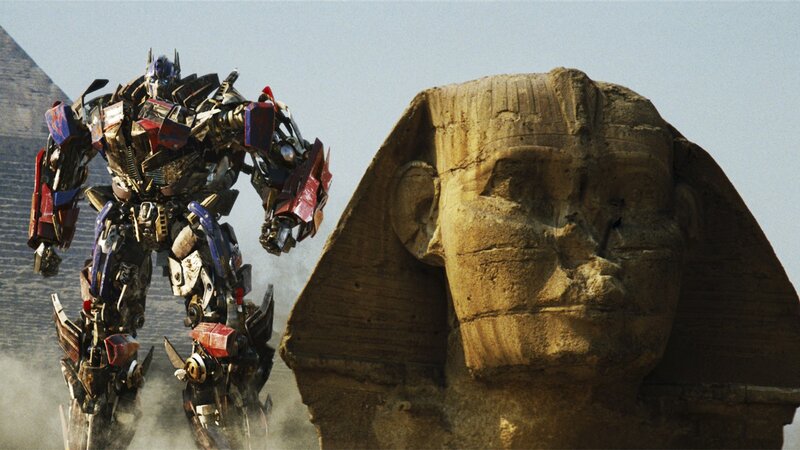 Optimus Prime near the Sphinx