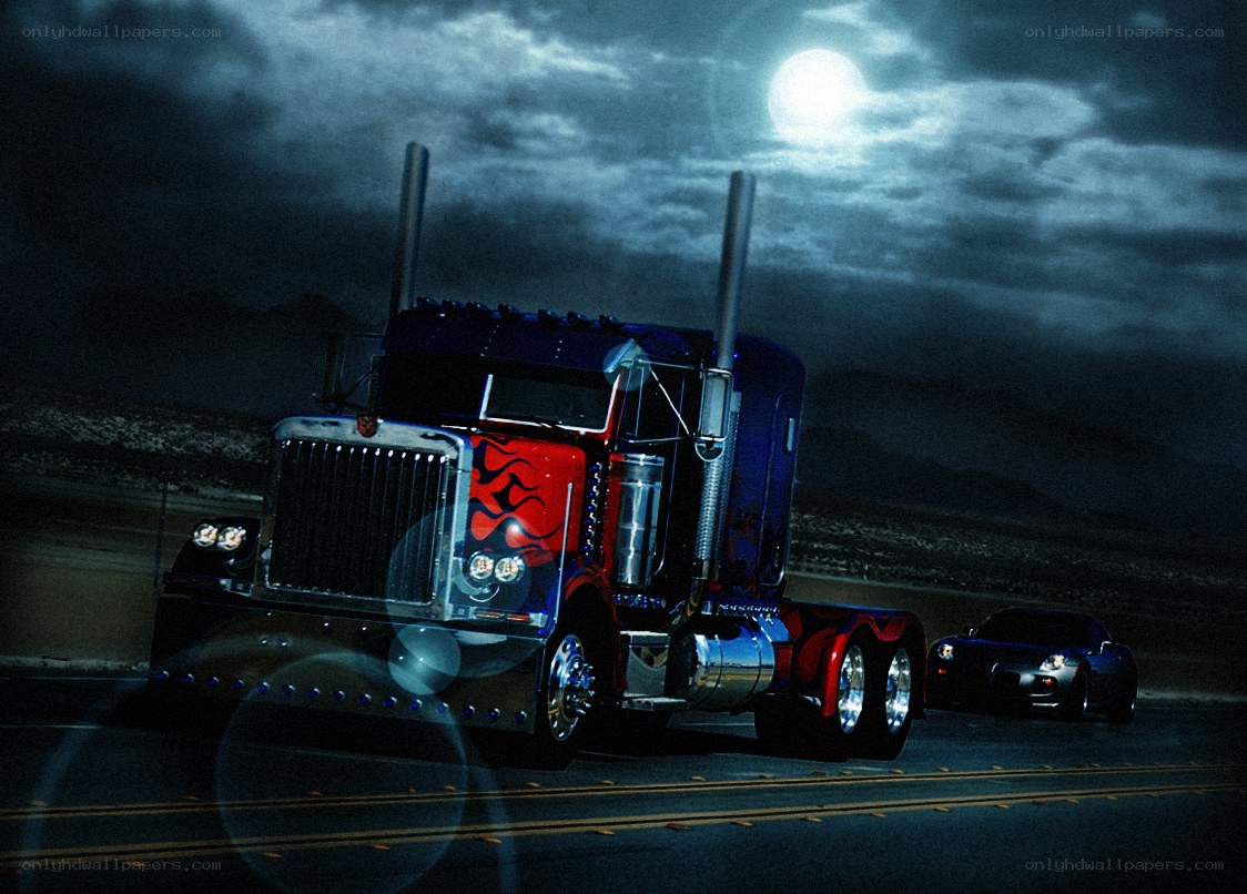 Optimus Prime on the road