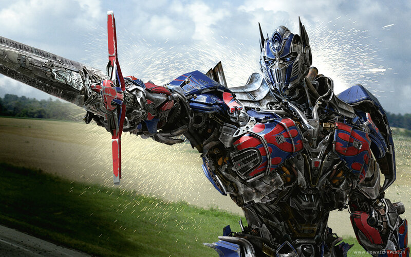 Optimus Prime Robot — Blue, Dramatic, Afternoon