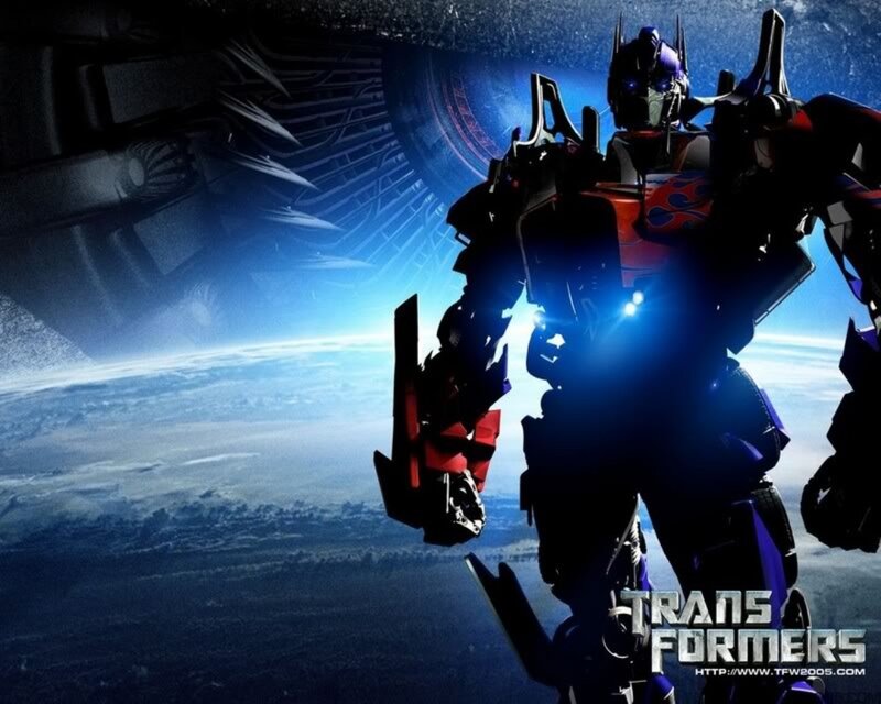 Optimus Prime Robot — Blue, Dramatic, Digital Art, Earth