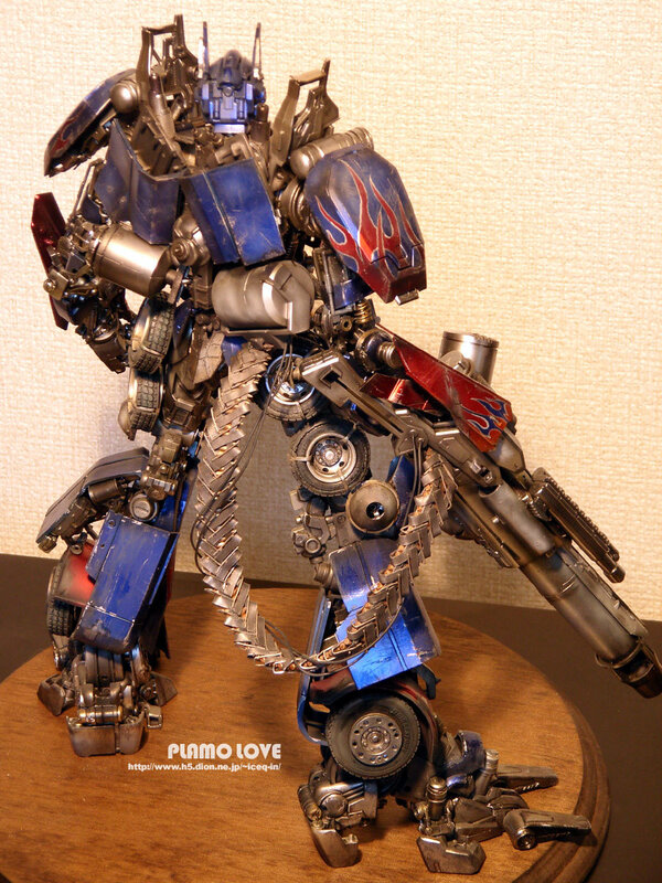 Optimus Prime Robot — Blue, Dramatic, Photograph