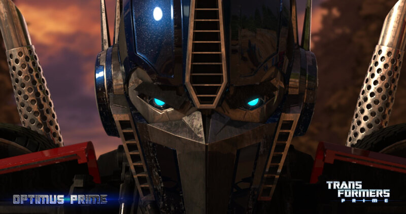 Optimus Prime Robot — Blue, Dramatic, Sunset, 3d Render