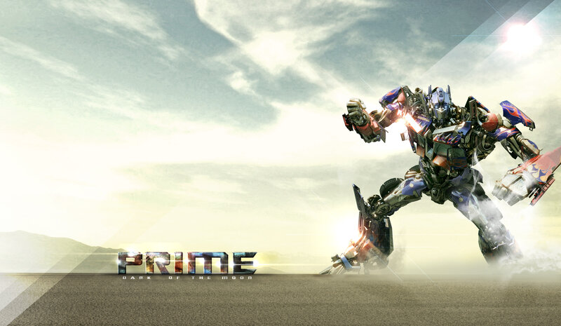 Optimus Prime Robot — Blue, Dramatic