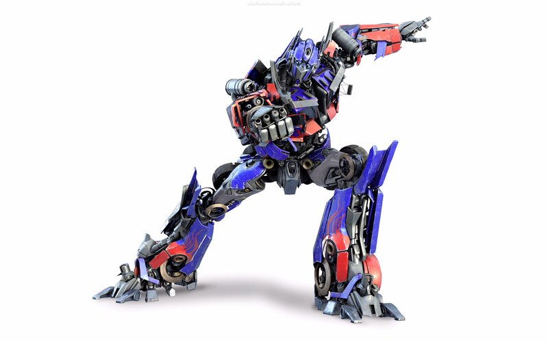 Optimus Prime Robot — Blue, Dynamic
