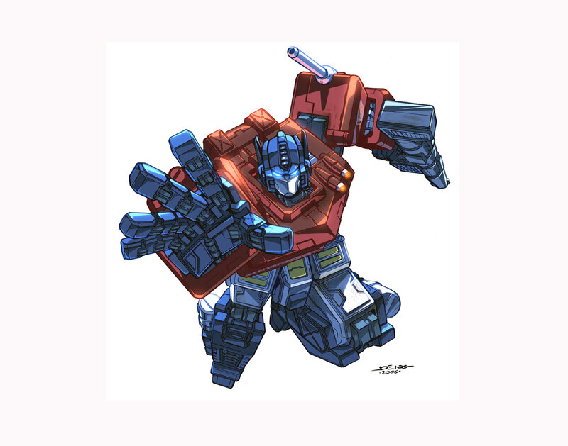 Optimus Prime robot character