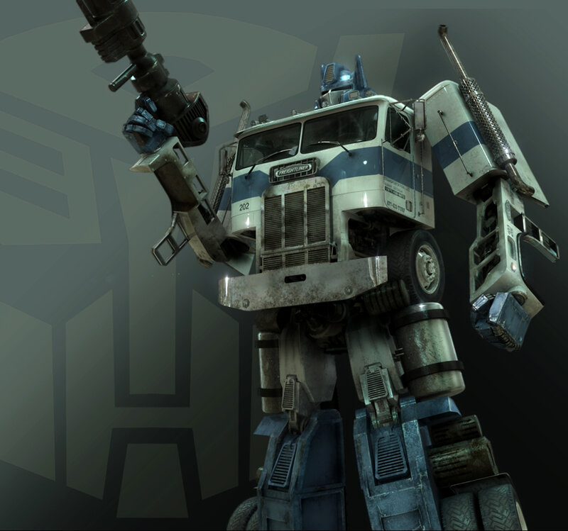 Optimus Prime Robot — Gray