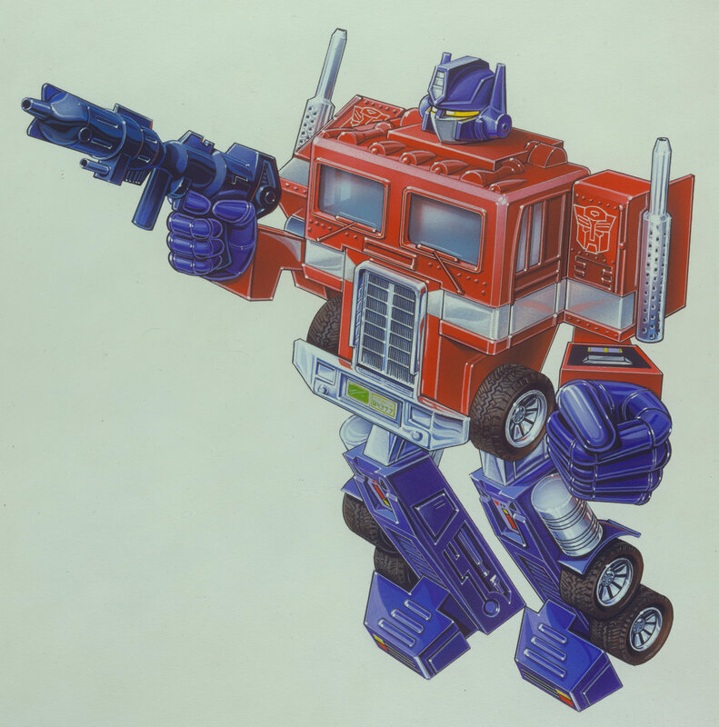 Optimus Prime robot illustration