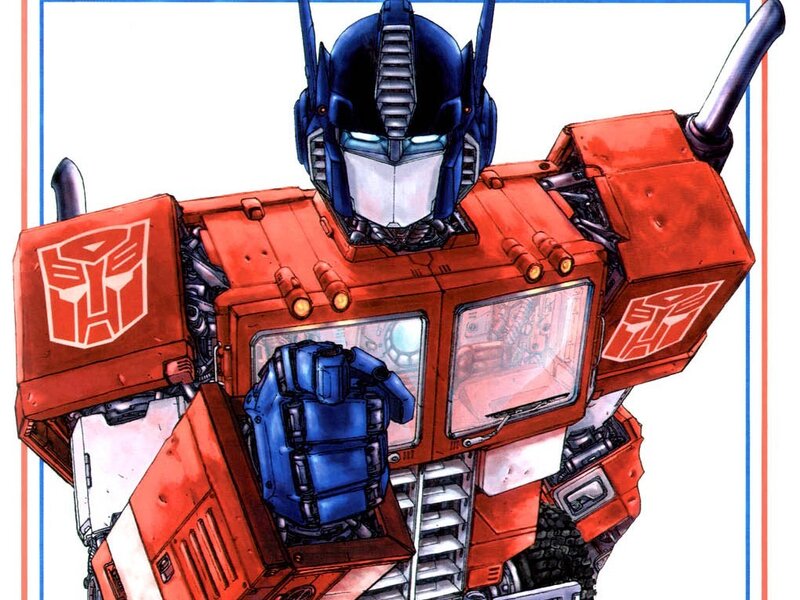 Optimus Prime robot illustration