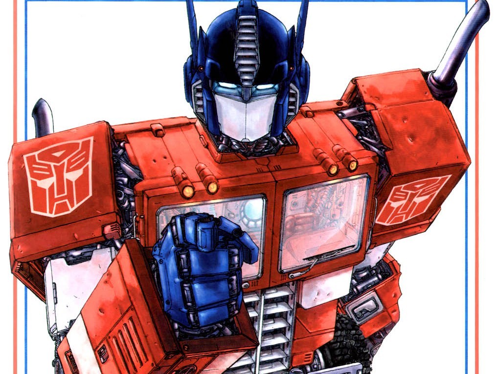 Optimus Prime robot illustration