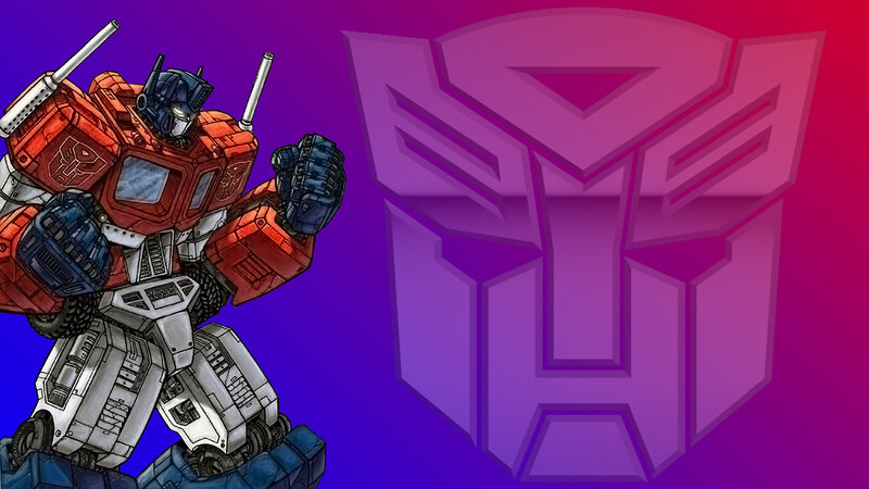 Optimus Prime Robot — Purple, Dramatic