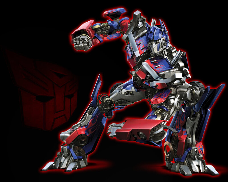 Optimus Prime Robot — Red, Dramatic, 3d Render