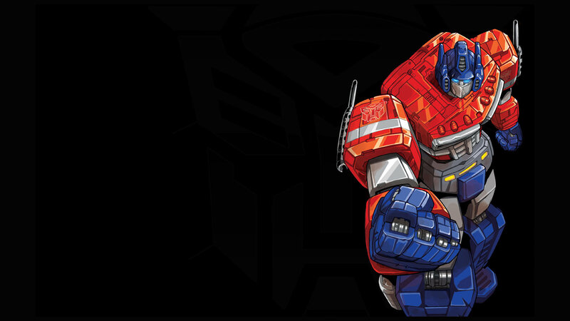 Optimus Prime Robot — Red, Dramatic, Digital Art, Chest Emblem
