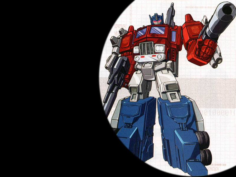 Optimus Prime Robot — Red, Dramatic