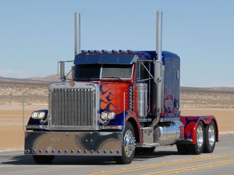 Optimus Prime Truck — Red, Dramatic