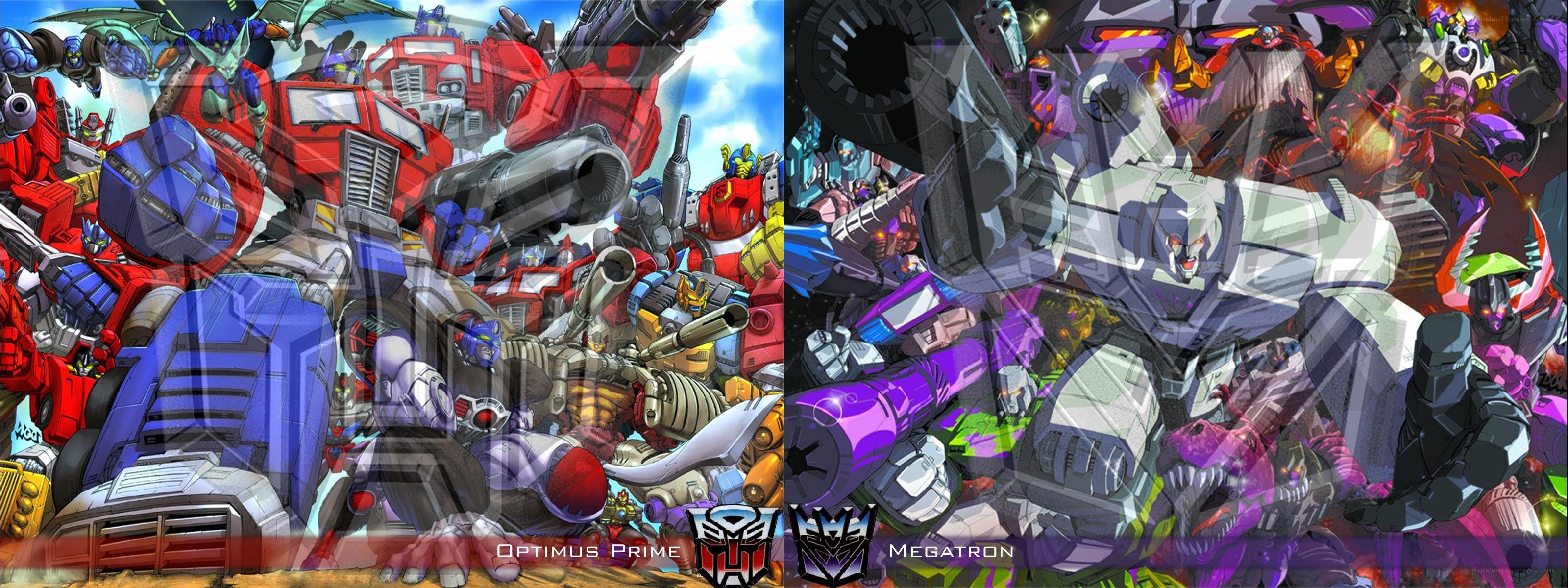Optimus Prime vs Megatron battle